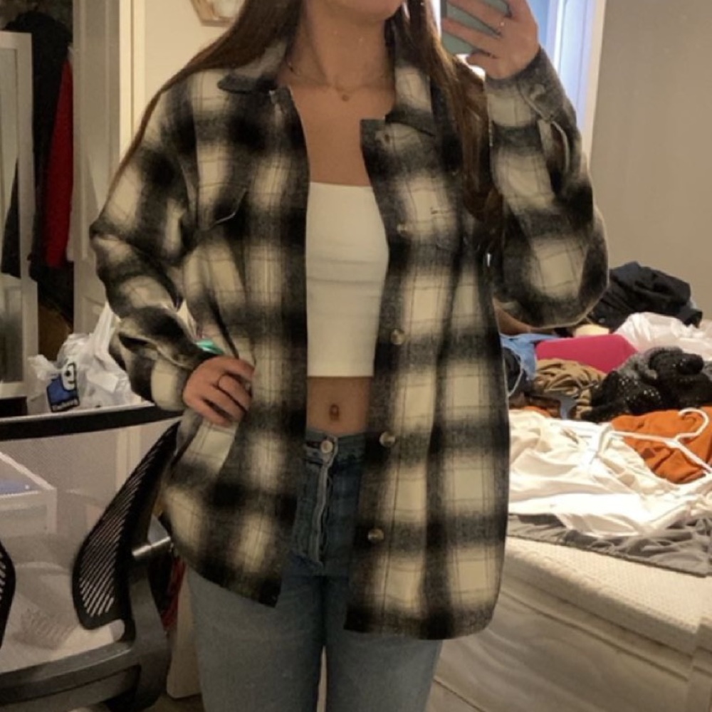 Old Navy Plaid Barn Jacket